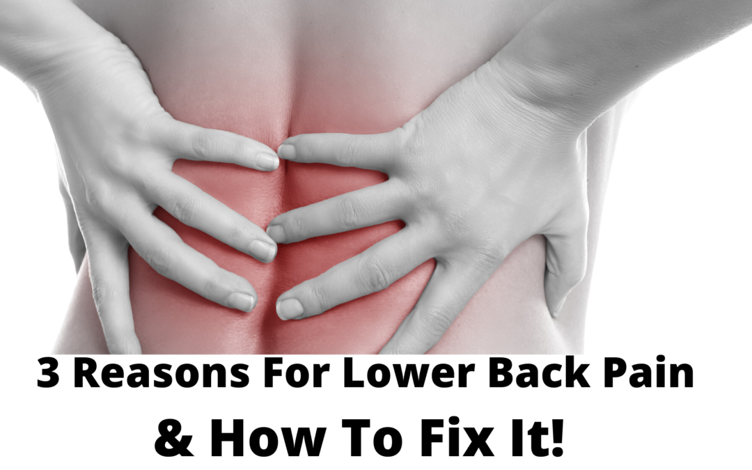 Three Reasons for Lower Back Pain & How to Fix It
